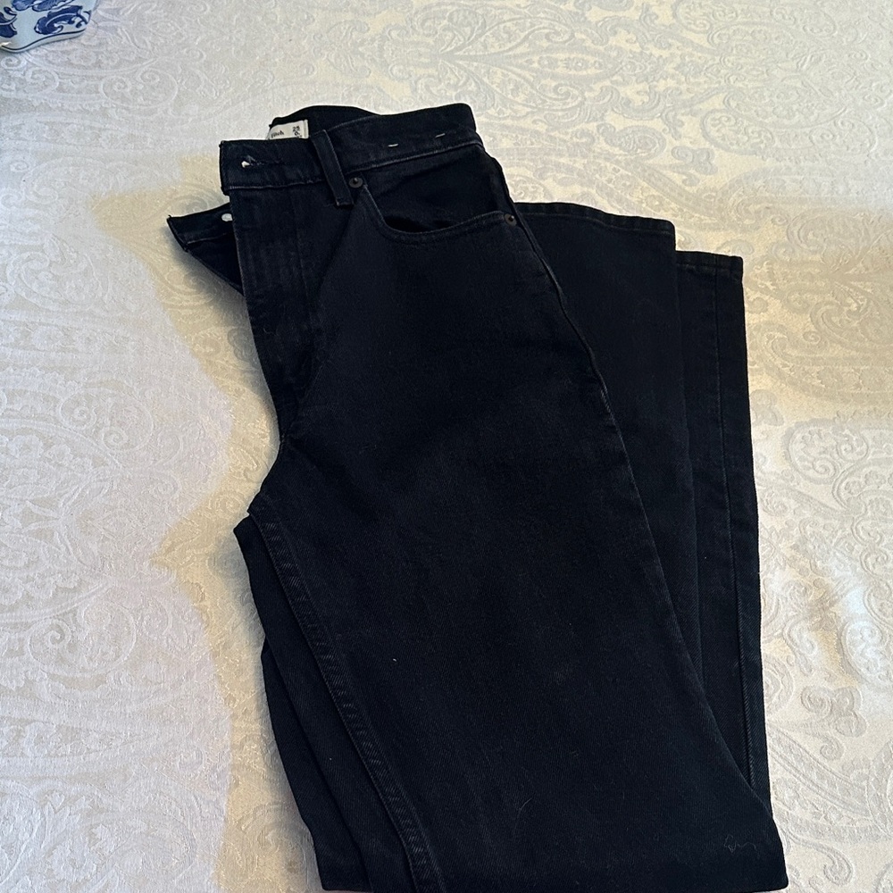 Abercrombie & Fitch Women's Black Straight Leg Jeans